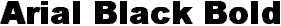 Arial Black Bold