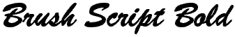 Brush Script Bold