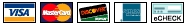We take Credit Card and eCheck Payments through PayPal now!