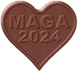 MAGA 2024 HEART CHOCOLATE MOLD
