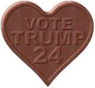VOTE TRUMP 24 HEART CHOCOLATE MOLD