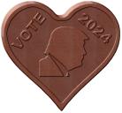 VOTE TRUMP 2024 HEART CHOCOLATE MOLD