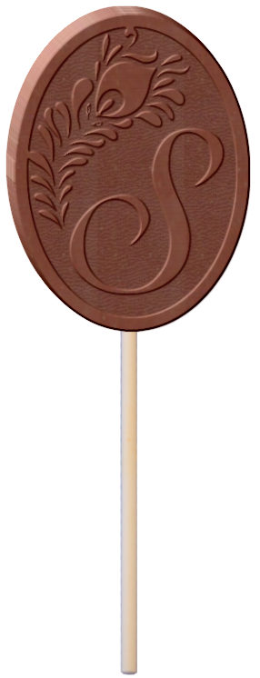 S Design Wedding Custom Chocolate Lollipop Mold
